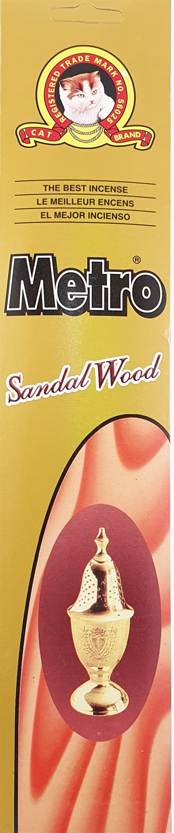 Røgelse - Incense Metro Sandal wood 20 Pind.