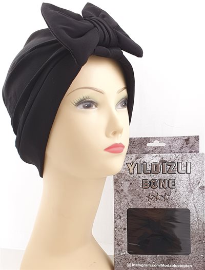 Turban - 2 Ends Turban Black. Turkiet.