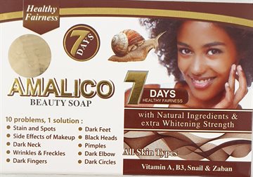 7 Days Amalico skønhed Sæbe. Amalico Beauty Soap 100gr. Pakistan.