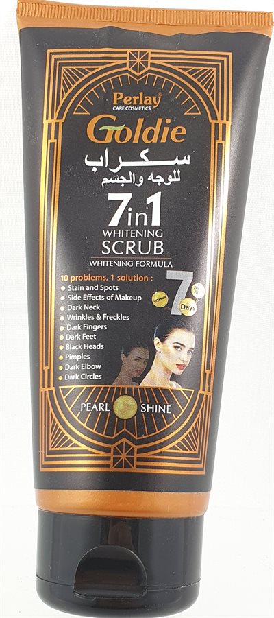 Perlay Goldie Whitening Scrub 7 in 1. days 200 ml (UDSOLGT)