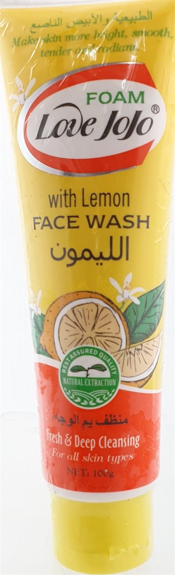 Love Jojo  Foam With Lemon Face Wash 100gr.