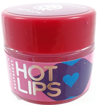 Hot Lips - Lip Balm -Sooth & Smooth 8gr. Raspberry. Hindbær.