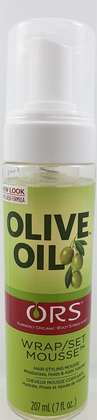 ORS. olive oil wrap/set mousse for hair 207ml. (UDSOLGT)