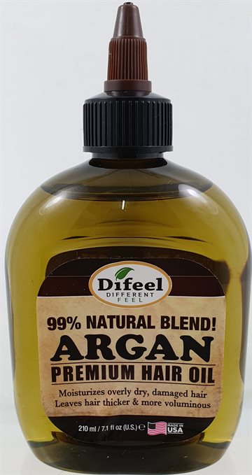 Difeel - Argan Premium Hair oil 99% Natural Blend 210 ml. (UDSOLGT)