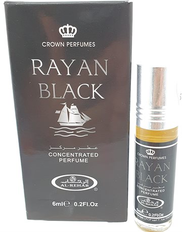 Perfume -  Alkohol frie.  RIAN BLACK . 6 ml.