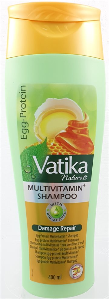 Vatika Egg Protein - Multivitamin Hår Shampoo 400 ml.