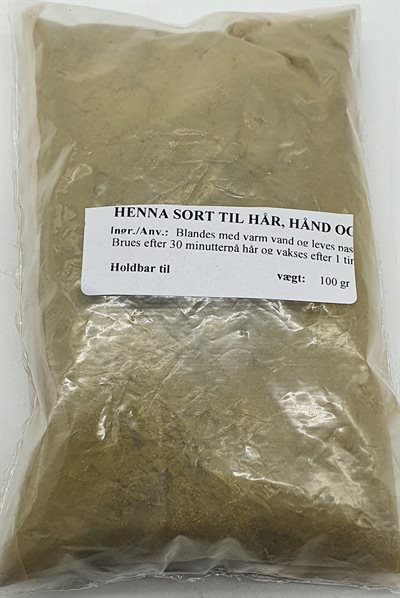 Royal Henna Sort - 100 gr. Indisk