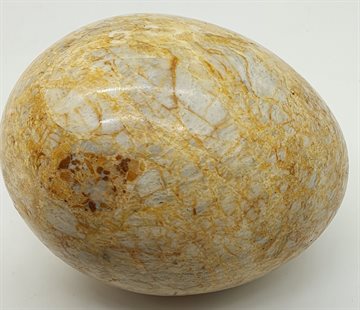 Decoration. Marmor sten æg, Gigant.omkredsen 22-24cm