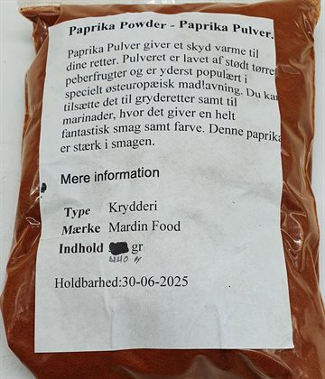 Paprika Pulver sød 440 gr