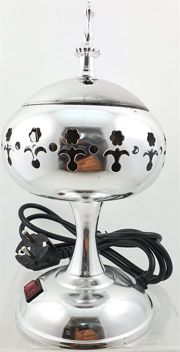 Electrics Incense Burner. Silver medium. (UDSOLGT)