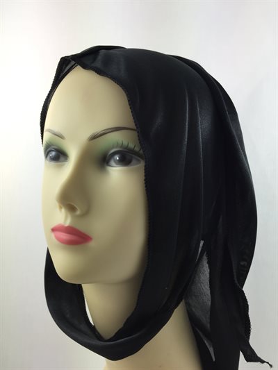 Durag Black Ext Long Tail Cap. 