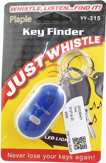 Key Finder Anti-lost Smart Key With LED Torch Whistle Blue