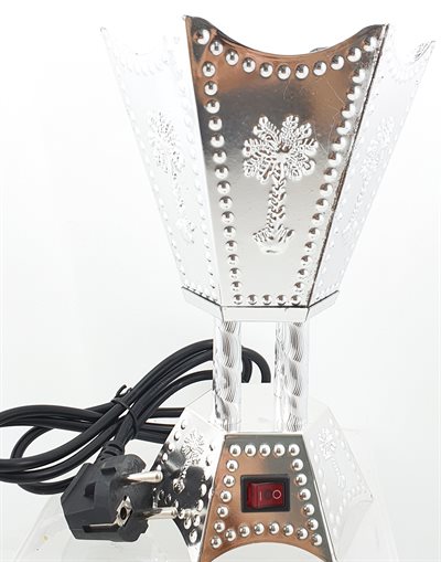 Electrics Incense Burner. Silver medium (UDSOLGT)