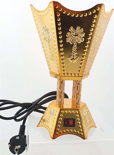 Electric Incense Burner. Gold color -  Large (UDSOLGT)