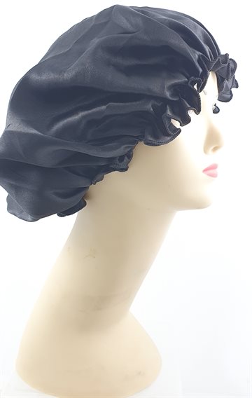 Sleeping Cap, Hair cap black - Hår Hue Satin