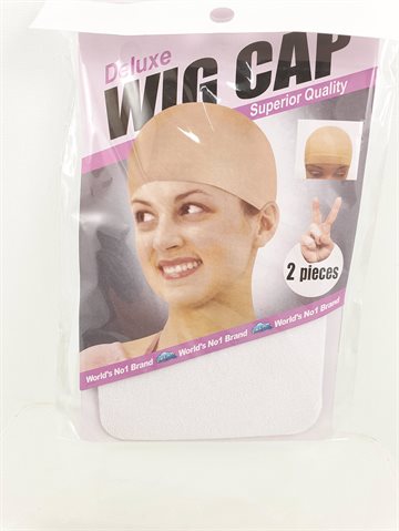 Wig cap - Hår Hue - Stocking wig cap 2 stk i en pak Hvid