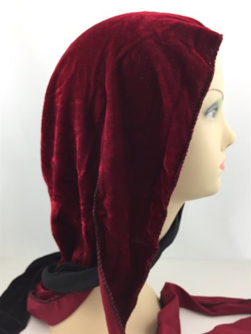 Durag VELVET Ext Long Tail Cap Red. (UDSOLGT)