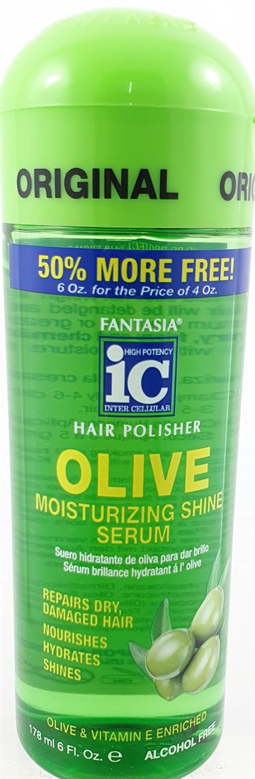 Fantasia IC Hair Polisher Olive moisturizing Shine serum 178 ml.