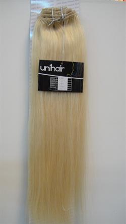 Silky straight Human hair with 18 psc.clips in Extention 100gr. colour 60 (Natural Black) 18" (45cm)