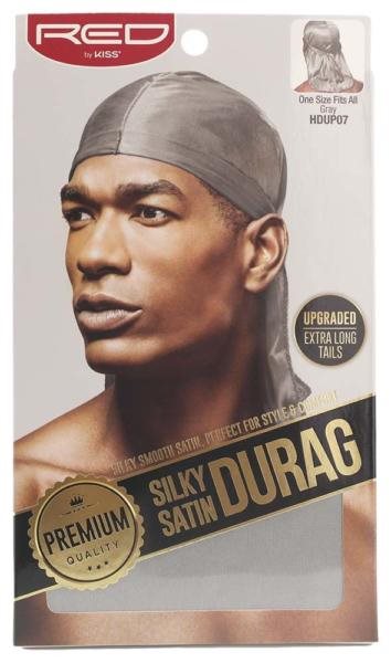 Durag - Long Tail Cap for unisex.Gray.