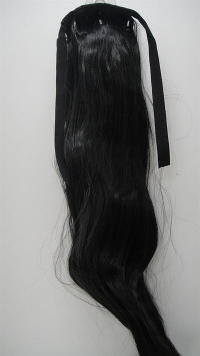 Hair Synthetic Ponytail 60 Cm Long. 95 g. Clip on. Colour 1B